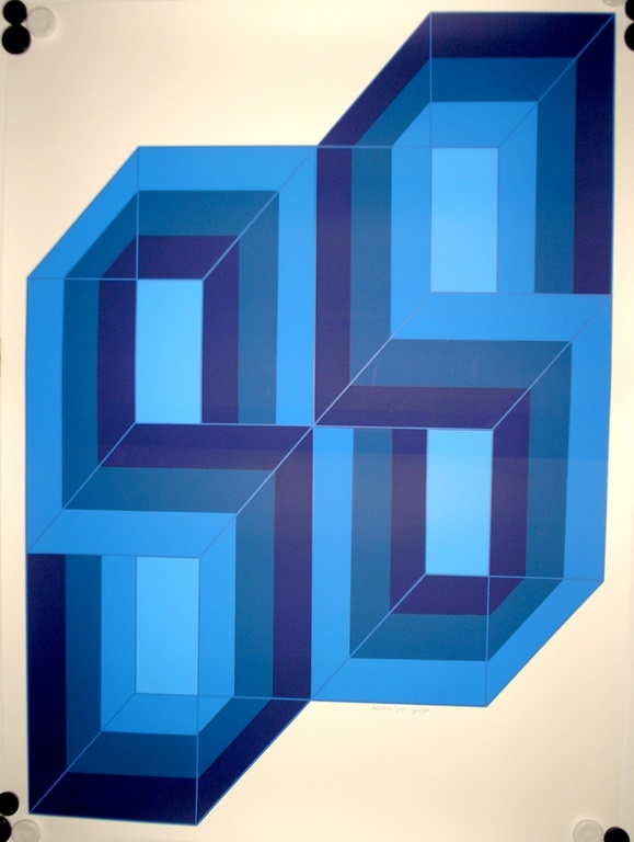 Ronald Abram [1938-1999]  Zeefdruk op papier – zonder titel  kopen? Bied vanaf 15!