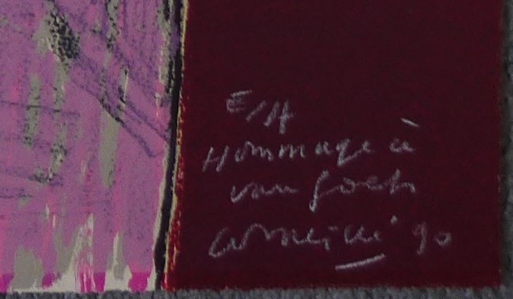 Corneille, litho uit 1990. titel: Hommage à van Gogh oplage e/a  kopen? Bied vanaf 275!