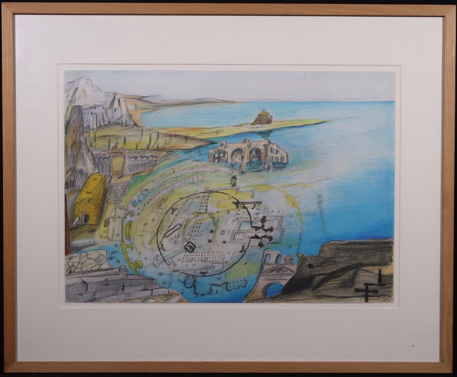 Paul Klemann: Potlood- en Krijttekening, Honderden aangespoelde... - Ingelijst kopen? Bied vanaf 300!