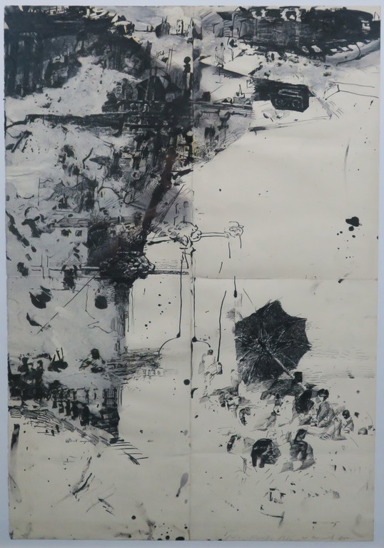 Wolfgang Schmitz: Gemengde techniek o.a. pen en inkt op papier, Z.T. - Ingelijst kopen? Bied vanaf 100!