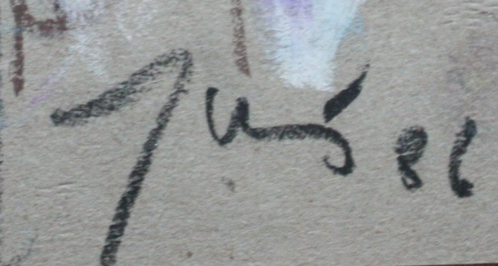 Geen, 48x38, JAS-krijt op papier, 1986 kopen? Bied vanaf 100!