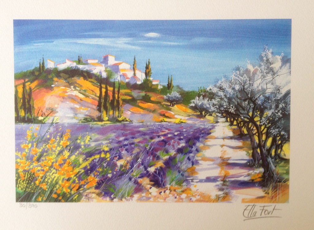 Ella Fort - Handgesigneerde kleuren lithografie kopen? Bied vanaf 1!