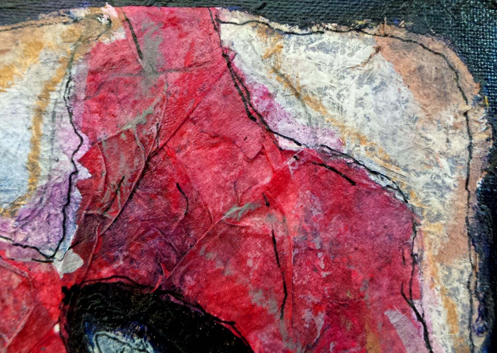 Riks Vos, collageschildering, Improvisatie kopen? Bied vanaf 35!