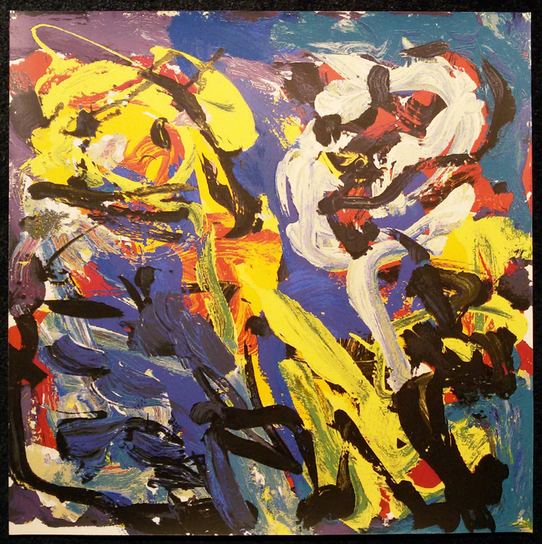 Karel Appel - Spelend in het blauw, ongesigneerde zeefdruk kopen? Bied vanaf 125!