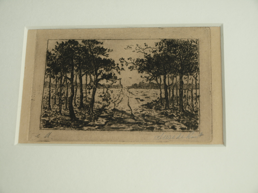 SUZE DE LINT (1878-1953) – Ets- Landschap  –Gesigneerd & ingelijst–ca 1920 kopen? Bied vanaf 1!