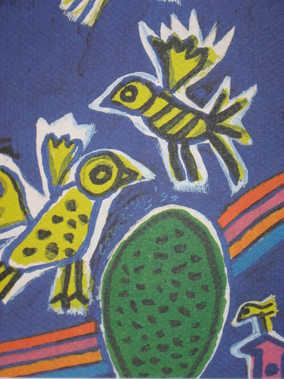 Corneille: 'The Tie' - in de druk gesigneerde lithografie in originele map 1991 kopen? Bied vanaf 39!