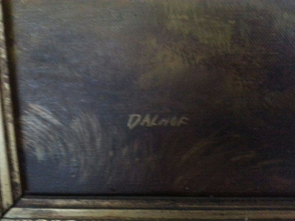 Hert in bos gesigneerd door Dalhof. kopen? Bied vanaf 1!