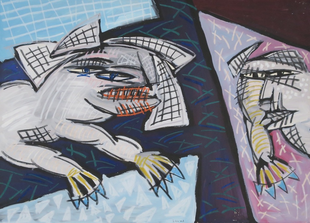 Guido Hillebrand Goedheer: Acryl op karton, Zonder titel (groot) kopen? Bied vanaf 35!