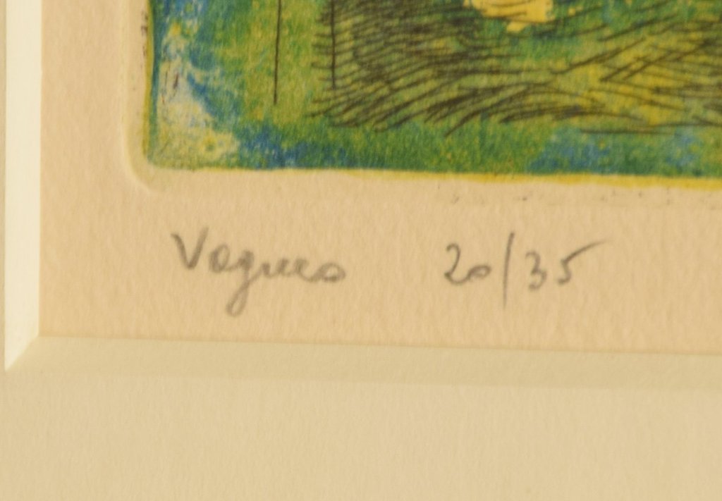 André Goezu - Ets en aquatint op papier - Vogues kopen? Bied vanaf 20!