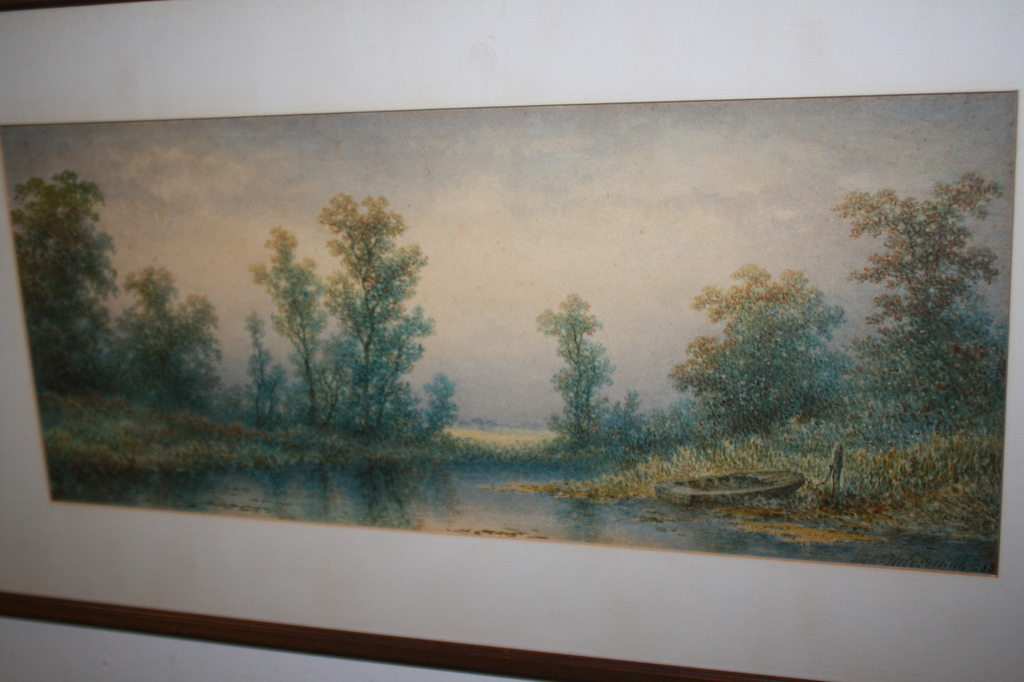 JOH HILVERDINK - VISSERSBOOT IN DE POLDER 1888 verkocht voor € 275!