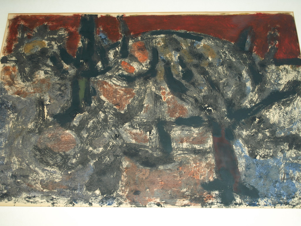 Henk Dorré – Gouache – Bos - Gesigneerd – ca 1970 - Ingelijst  kopen? Bied vanaf 50!