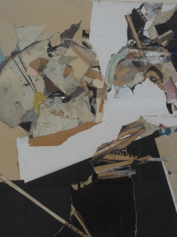 G.L.vd Eerenbeemt (1936-2011) grote COLLAGE "schroot op tafel" 1960 gesigneerd  kopen? Bied vanaf 1!