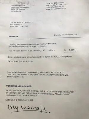 Lily Marneffe - Golden Jewel kopen? Bied vanaf 500!