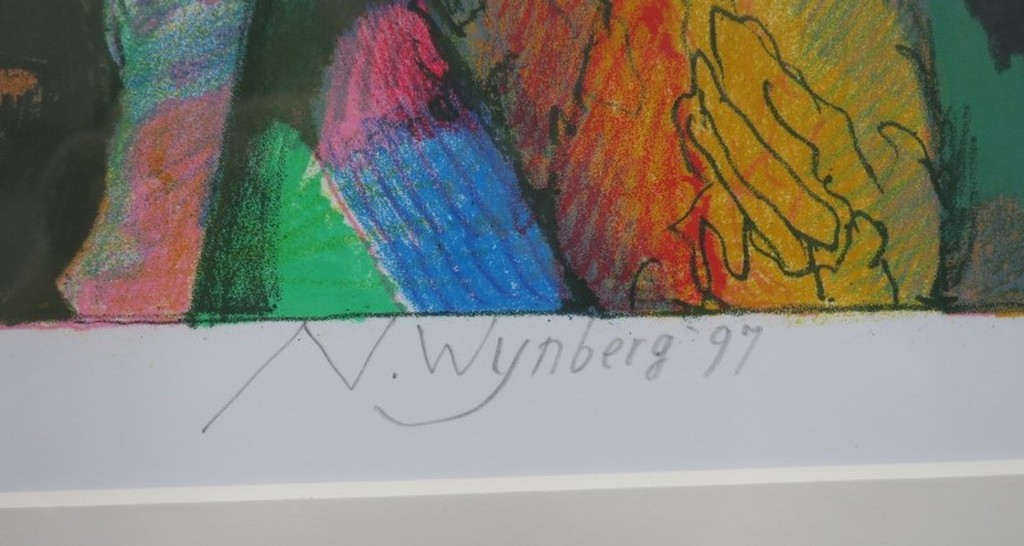 Nicolaas Wijnberg: Litho, Le chapeau de Cezanne - Ingelijst kopen? Bied vanaf 80!