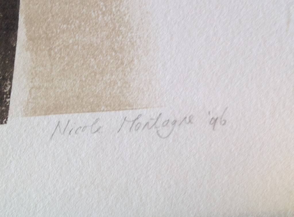 Nicole Montagne - grafiek - hand gesigneerd - 5/10 kopen? Bied vanaf 150!