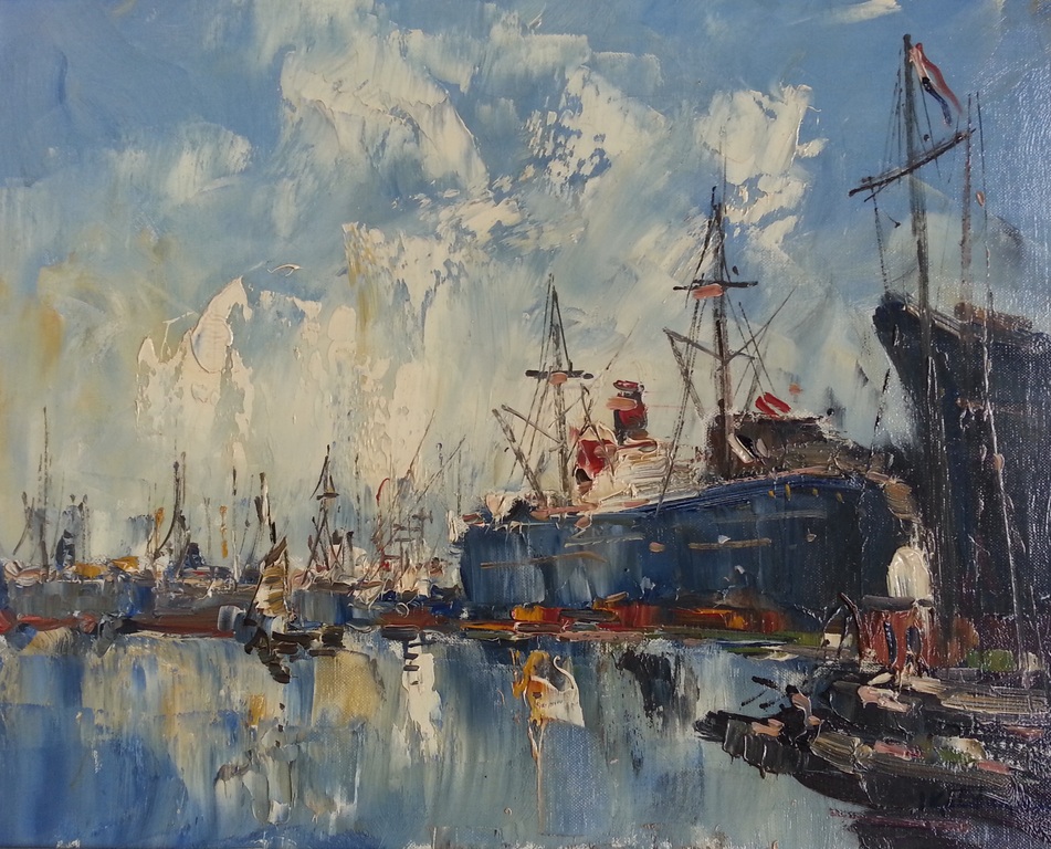 Jan Kelderman (1914-1990) - olieverf op doek (50x40), gesigneerd r.o. kopen? Bied vanaf 135!