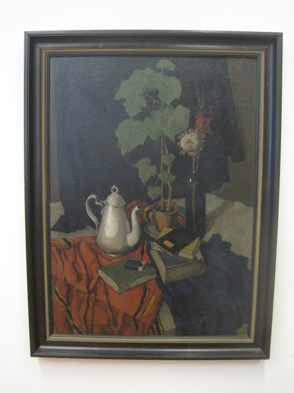 Henk Krijger 1914-1979 Nederlands-Indië olieverf "stilleven" ca. 1940 GROOT! kopen? Bied vanaf 1!