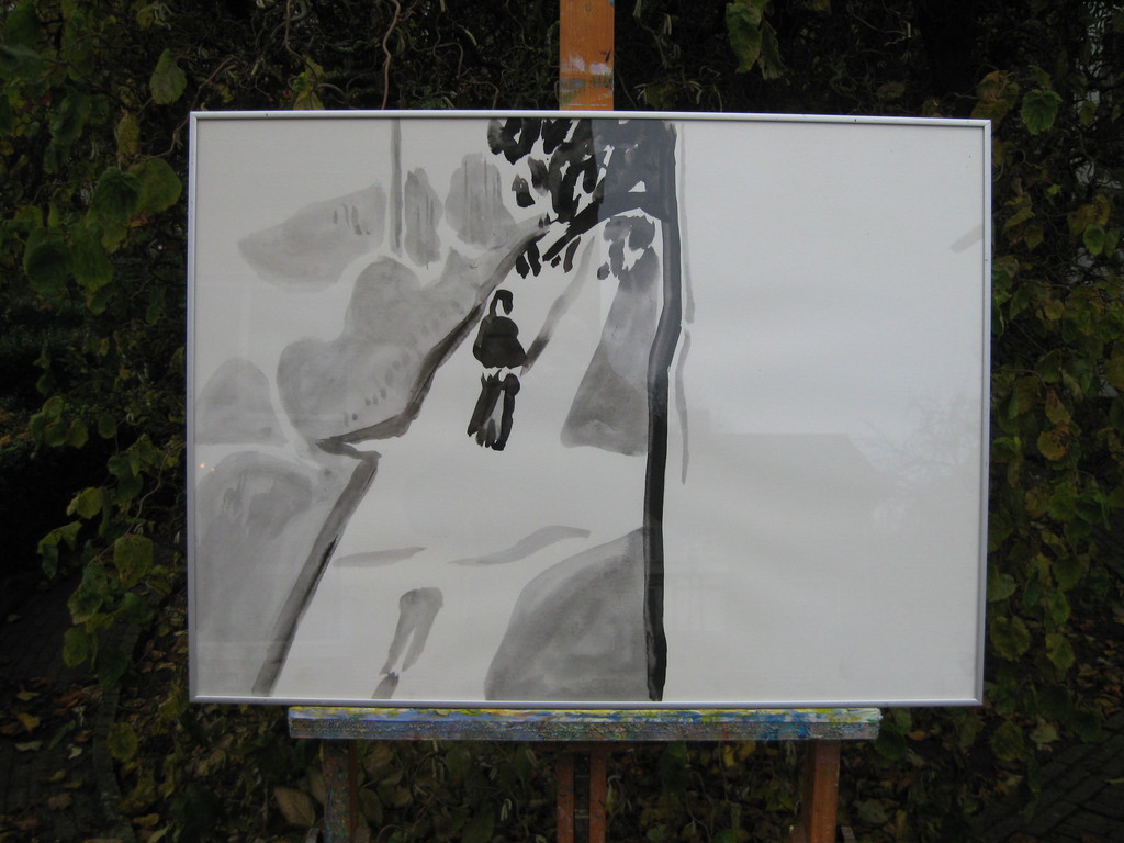 Oost-Indische inkttekening. Souvenir Trouve kopen? Bied vanaf 35!