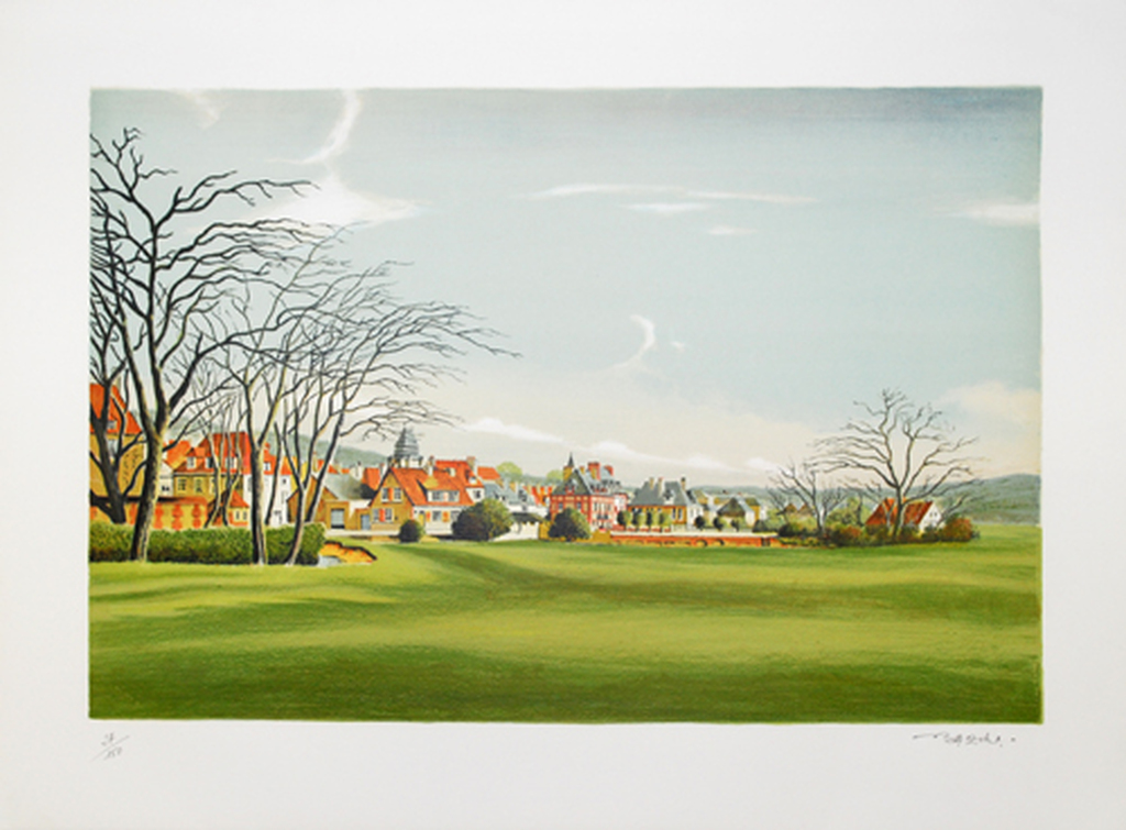 Pierre Bazire - Paysage - handgesigneerde kleurlitho kopen? Bied vanaf 1!