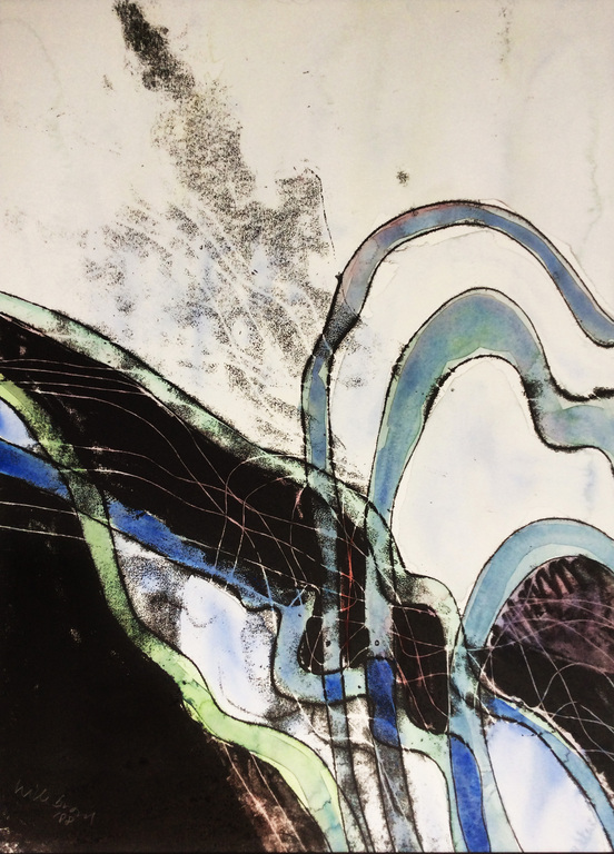 LAATSTE KANS! Willibrord Haas: gemengde techniek - abstract kopen? Bied vanaf 45!