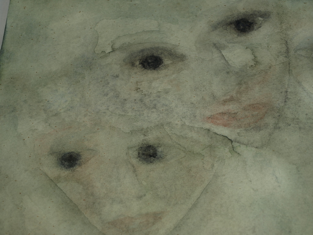 Onduidelijke signatuur  – Aquarel – Surrealistisch... - 1985 kopen? Bied vanaf 1!