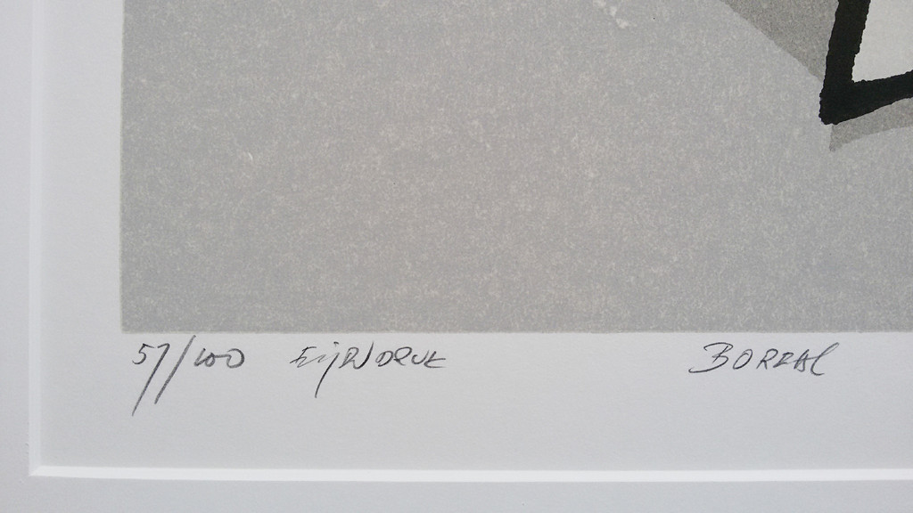 Fon Klement - Boreal, hoogdruk boardsnede (mooi ingelijst) kopen? Bied vanaf 245!