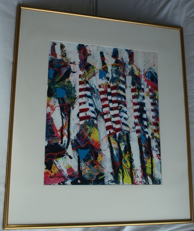 Willem van Scheijndel : Acrylverf – De Masaï – gesigneerd & ingelijst – 1995 kopen? Bied vanaf 200!