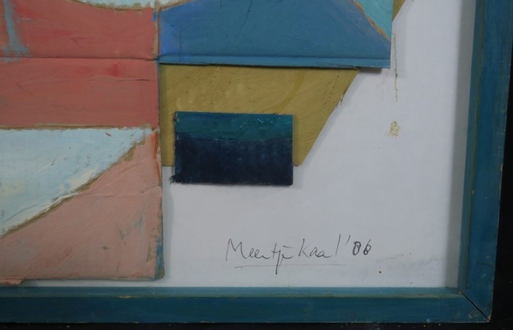 Meertje Kaal: Collage van karton, Z.T. - Ingelijst kopen? Bied vanaf 1!