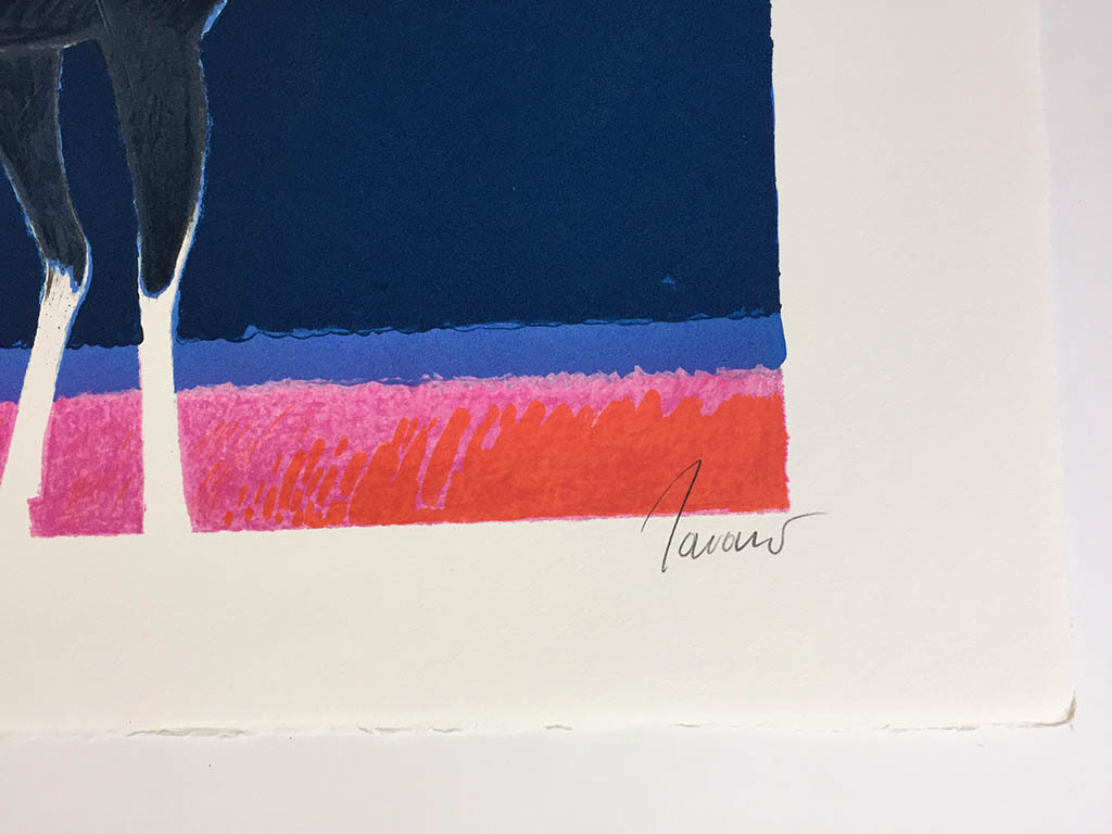 Albert Zavaro , ‘Les 3 Cavaliers’, kleurenlitho, gesigneerd, ed. 170 kopen? Bied vanaf 75!