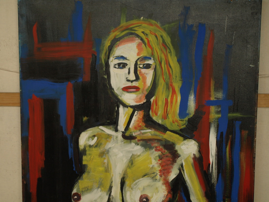 Theo Zantman : Acrylverf op doek – Penney de Jager? – 180 x 100 cm - 1999 kopen? Bied vanaf 325!