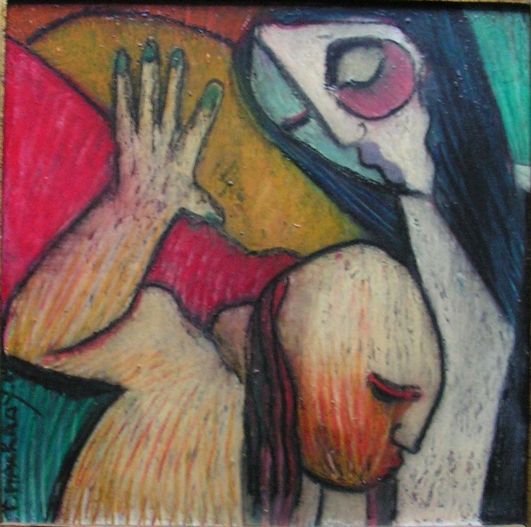 Theo Mackaay - Olieverf op paneel - gesigneerd - ingelijst - 2007 verkocht voor € 450!