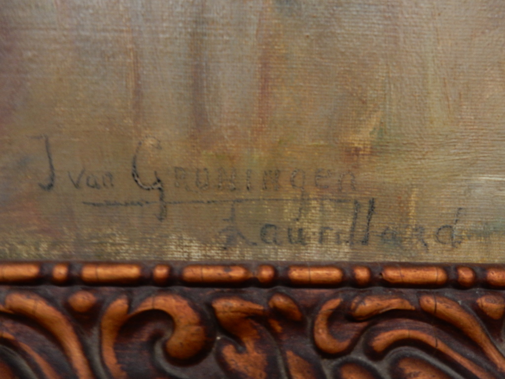 Jacoba van Groningen- Laurillard, dik olieverf op doek, r.o. gesigneerd. kopen? Bied vanaf 300!