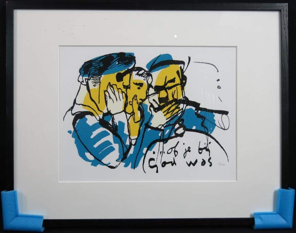 Herman Brood: Zeefdruk, Of je bij god was - Ingelijst kopen? Bied vanaf 100!