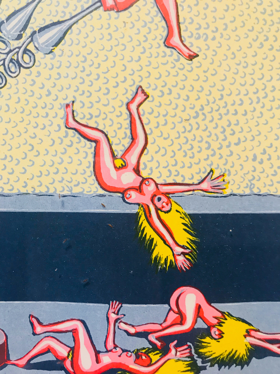 Frank Maieu (1952) - Schouwgarnituur ( ingelijst) kopen? Bied vanaf 1!