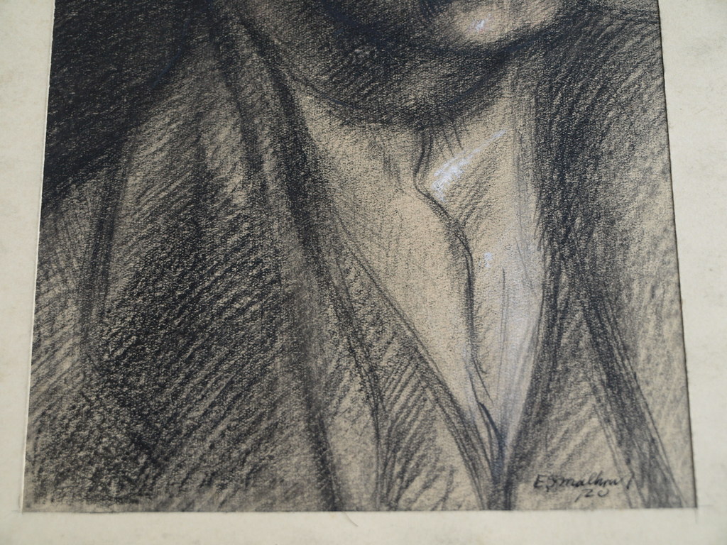 Elias Smalhout : Tekening , Portret man met snor – 1920  kopen? Bied vanaf 1!