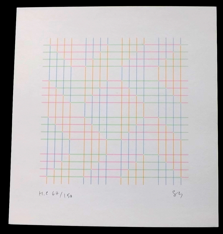 Shizukoyo Shikawa  3x abstract gesigneerde litho kopen? Bied vanaf 1!