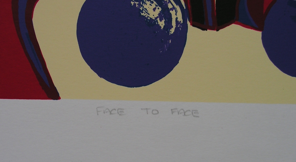 Maartje Wijngaarden - 'Face to Face'- zeefdruk kopen? Bied vanaf 40!