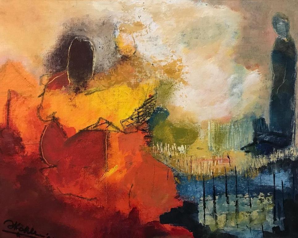 Inez Köhler - acrylverf op board - gesigneerd kopen? Bied vanaf 65!