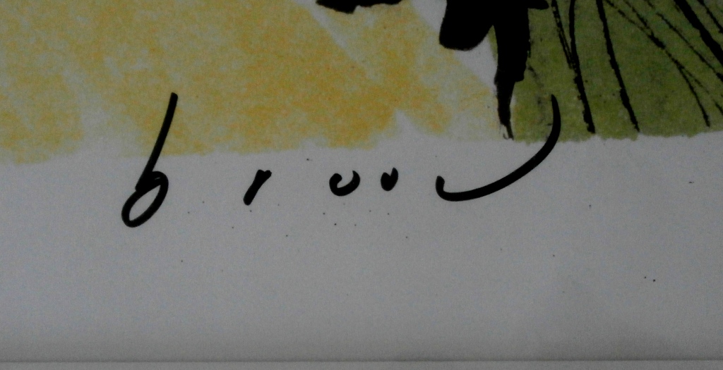 Herman Brood- grote ingelijste zeefdruk: van pijn kromp hij ineen (Bono - U2) kopen? Bied vanaf 275!