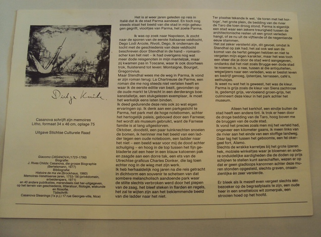 Dirkje Kuik, Litho, Casanova kopen? Bied vanaf 30!