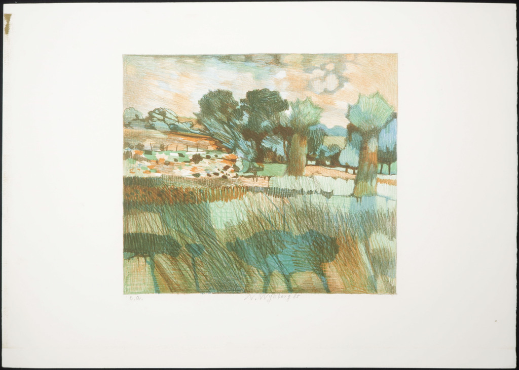 Nicolaas Wijnberg: Litho, Landschap kopen? Bied vanaf 1!