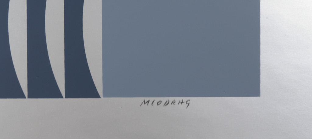 Dordevic Miodrag: Zeefdruk, Abstracte compositie kopen? Bied vanaf 20!