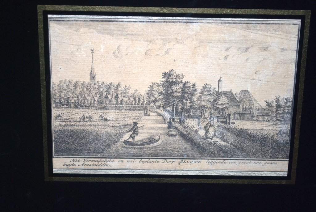 Het vermakelyke en wel beplante Dorp Sloote - ets en gravure kopen? Bied vanaf 20!