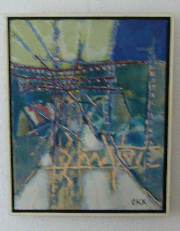 Pasage Mélancholique, Techniek: olieverf/doek, Afmeting: 40 x 50 cm. verkocht voor € 300!