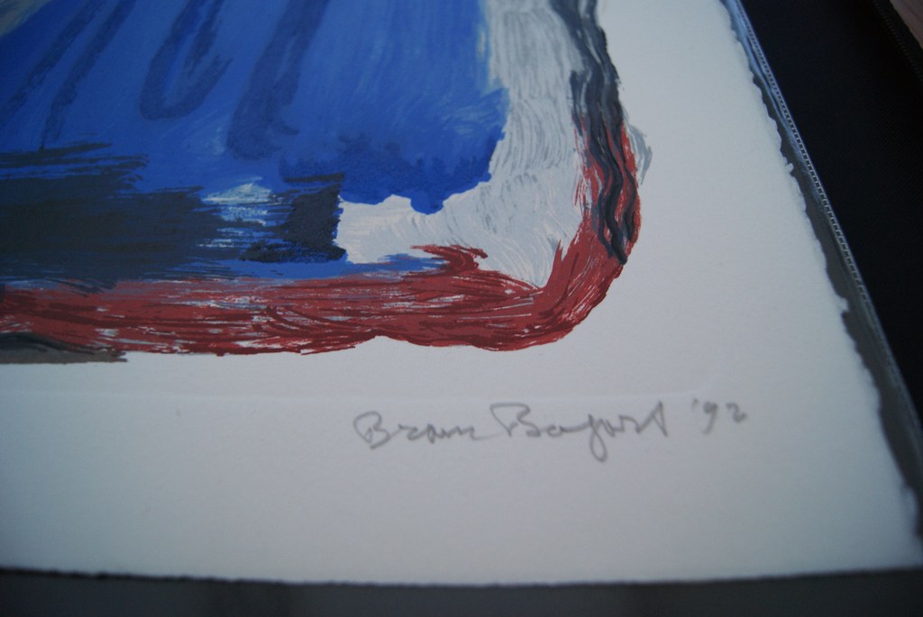 Bram Bogart ets/materie-druk uit 1992. kopen? Bied vanaf 675!