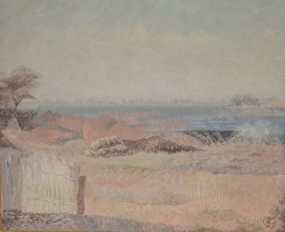 Jan Zondag, Acrylverf op doek. Landschap kopen? Bied vanaf 50!