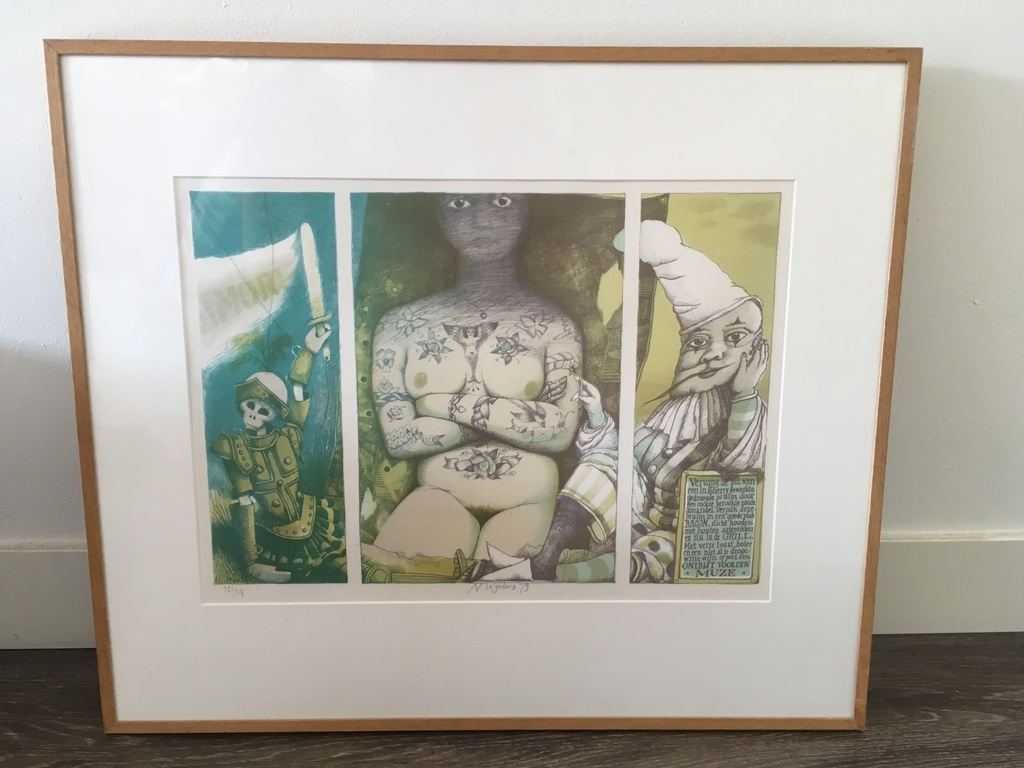 Nicolaas Wijnberg: Kleurenlitho,  kopen? Bied vanaf 150!