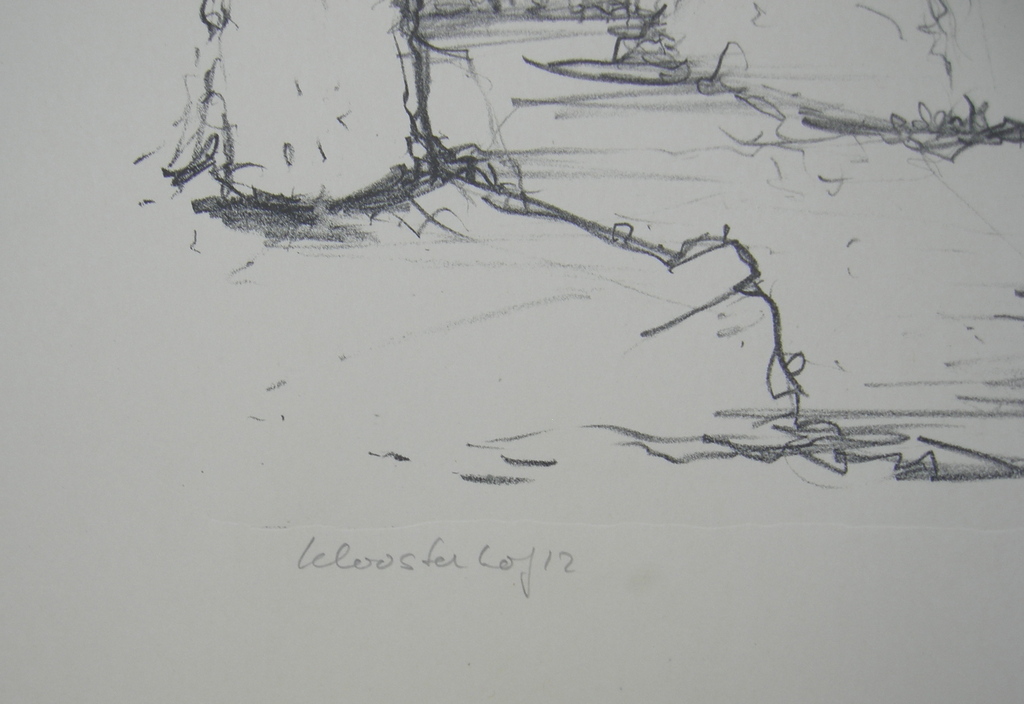 Dirkje Kuik (toen William D. Kuik), litho: Kloosterhof kopen? Bied vanaf 25!