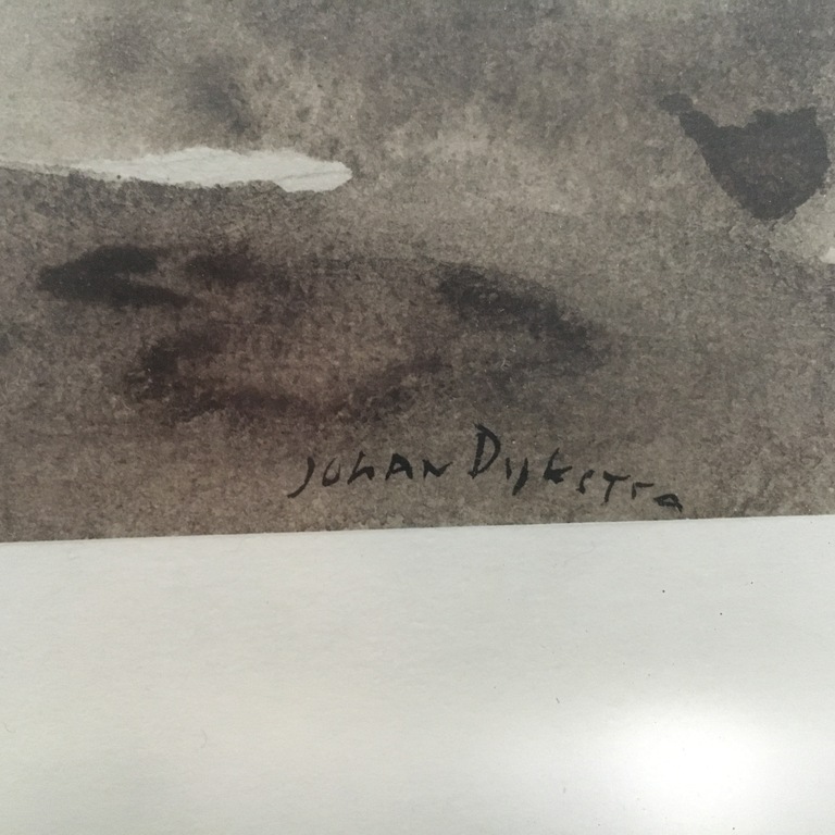 Johan Dijkstra - Aquarel - Landschap kopen? Bied vanaf 1250!