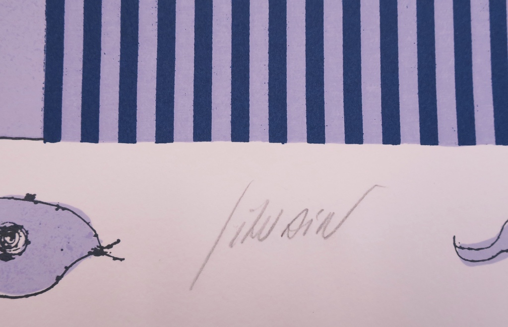 Christian Silvain: Zeefdruk, L'oiseau noir (Groot) kopen? Bied vanaf 120!